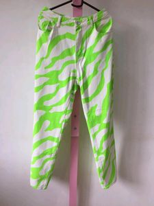 💥Price Drop💥SHEIN Zebra Striped Straight Leg Jea