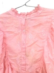 Pink Ruffle Blouse