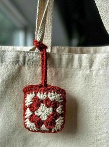 Crochet Hobo Bag Charm
