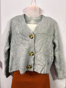 Beige Knit Cardigan