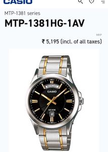 Casio Predidential watch (MTP-1381HG-1AV)