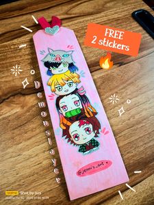 Handmade Demonslayer Bookmark 🔖