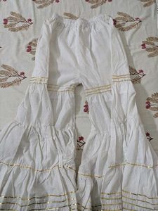 White Cotton Sharara