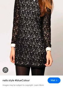 Black Lace Mini Dress