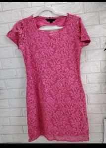 Latin Quarters Pink Lace Dress