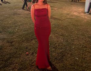 Maroon Bodycon Rouched Cami Dress