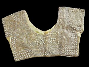 Embroidered Pearl Embellished Blouse
