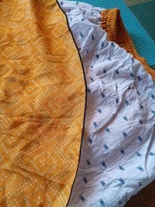 Yellow Printed Long Skirt