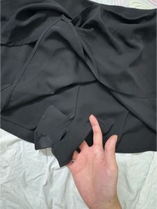Black Wrap Skort