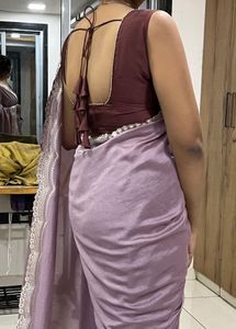 Elegant Lavender Saree