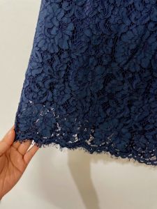 Dark Blue Lace Skirt