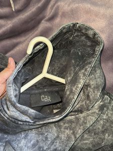 Brand New Printed Charcoal Hoodie