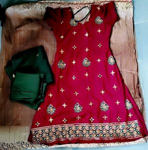 Meroon Colour Kurti