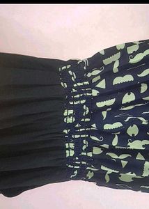 Patterned Navy Jumpsuit