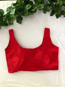 Red Sleeveless Princess Cut Blouses(Women’s)
