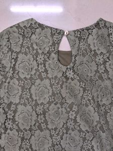 Green Lace Top