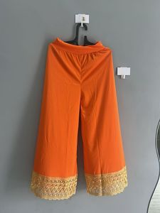 Orange Palazzo Pants(s, M)