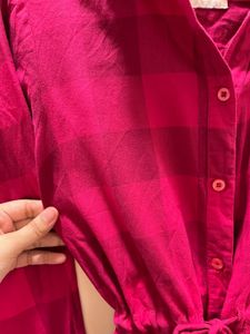 Pink Shirt Dress