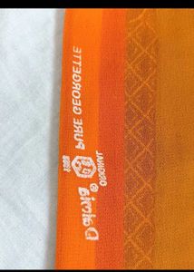 Orange  Saree with blouse pc