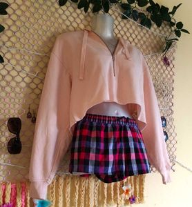 🎁Buy 2 Get 1 Free 🎁 Peach Crop Hoodie