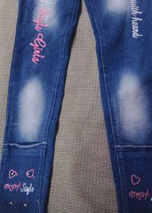 Cute Embroidered Jeans