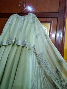 Ethnic cape gown
