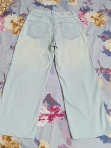 Tokyo Talkies Blue Wide Leg Jeans