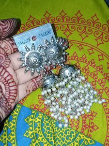 Pearl Jhumka Earrings