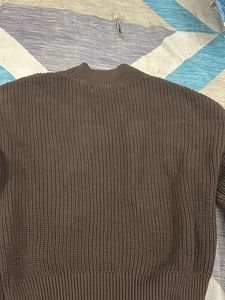 Zara Brown Knit Sweater