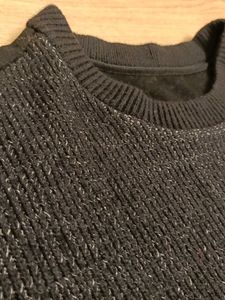Stylish Black &amp; Silver Sweater
