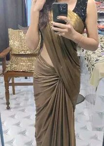 Sale !!! Beautiful Nude Brown Party Wear Saree