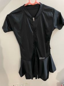 Black Coloured Zip Swimsuit