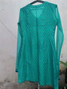 Blue &amp; Green Kurta Set