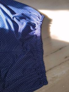 Navy Blue Polka Dot Leggings