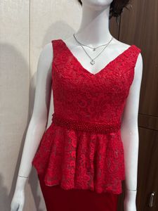 Red Ethnic Gown