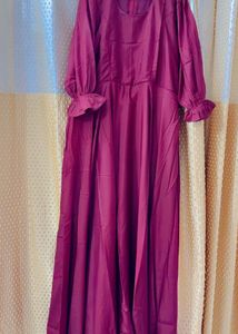 Maroon Maxi Dress