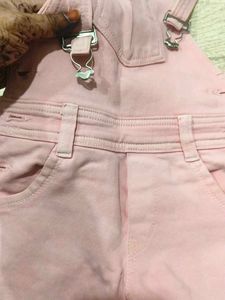 Cute Pink Denim dungri n leggings