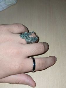 set of 2 stainless steel rings