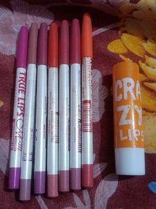 7 Beautiful Lipliner+Lipstick