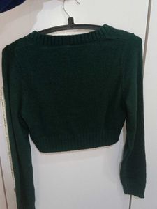 h&amp;M knitted Cropped Sweater