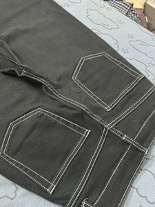 High Waisted Black Wide Leg Jeans