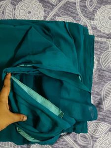 Peacock 🦚 Green Saree ✨🌸
