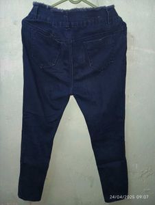 NAVY BLUE COLOUR HIGH WAIST JEANS 👖