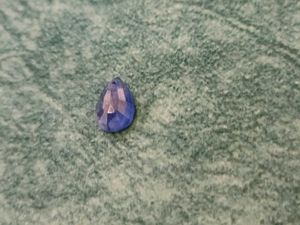 Blue Faceted Teardrop Gemstone Pendant