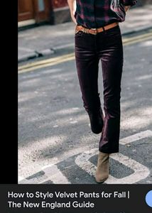SHEIN High Waist Velvet Slim-fit Pant