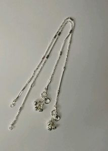 Silver Anklet with Bells