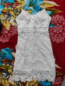 White Lace Mini Dress | Available for Just 350