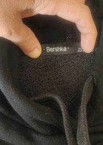Bershka Black Merci Hoodie