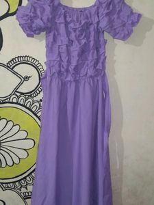 Lavender Color Frock💜