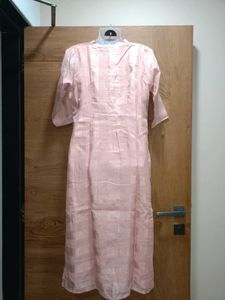 🌸Pink Kurta With Pearl Tassels🌸